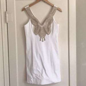 Gorgeous BRAND NEW white & gold Lilly Dress!